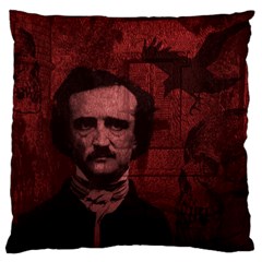 Edgar Allan Poe  Standard Flano Cushion Case (one Side) by Valentinaart