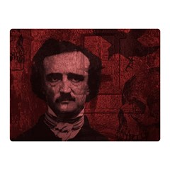 Edgar Allan Poe  Double Sided Flano Blanket (mini)  by Valentinaart