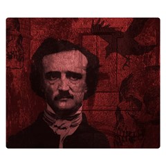 Edgar Allan Poe  Double Sided Flano Blanket (small)  by Valentinaart