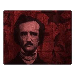 Edgar Allan Poe  Double Sided Flano Blanket (large)  by Valentinaart