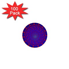 Binary Code Optical Illusion Rotation 1  Mini Buttons (100 Pack) 