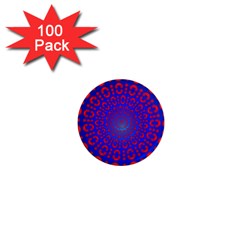 Binary Code Optical Illusion Rotation 1  Mini Magnets (100 Pack)  by Simbadda