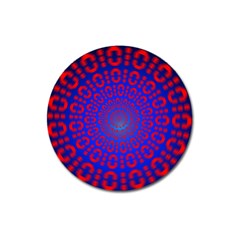 Binary Code Optical Illusion Rotation Magnet 3  (round) by Simbadda