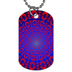 Binary Code Optical Illusion Rotation Dog Tag (one Side)