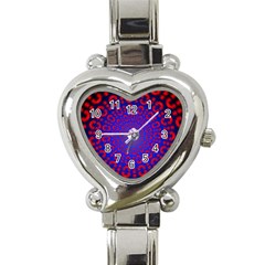 Binary Code Optical Illusion Rotation Heart Italian Charm Watch