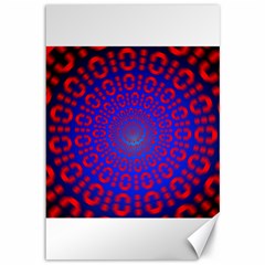 Binary Code Optical Illusion Rotation Canvas 12  X 18  