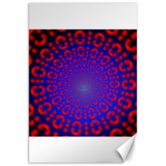 Binary Code Optical Illusion Rotation Canvas 20  X 30   by Simbadda