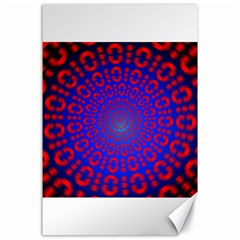 Binary Code Optical Illusion Rotation Canvas 24  X 36 