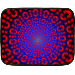 Binary Code Optical Illusion Rotation Fleece Blanket (mini) by Simbadda