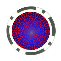 Binary Code Optical Illusion Rotation Poker Chip Card Guard (10 Pack) by Simbadda