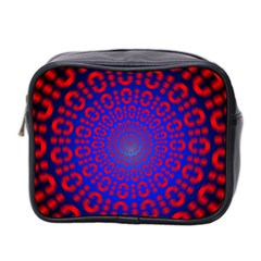 Binary Code Optical Illusion Rotation Mini Toiletries Bag 2-side by Simbadda