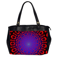 Binary Code Optical Illusion Rotation Office Handbags (2 Sides)  by Simbadda