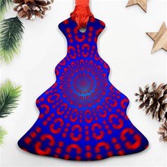 Binary Code Optical Illusion Rotation Ornament (christmas Tree) 