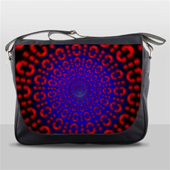 Binary Code Optical Illusion Rotation Messenger Bags by Simbadda