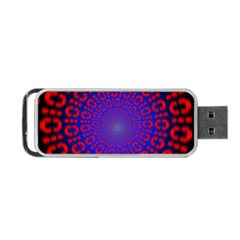 Binary Code Optical Illusion Rotation Portable Usb Flash (one Side) by Simbadda