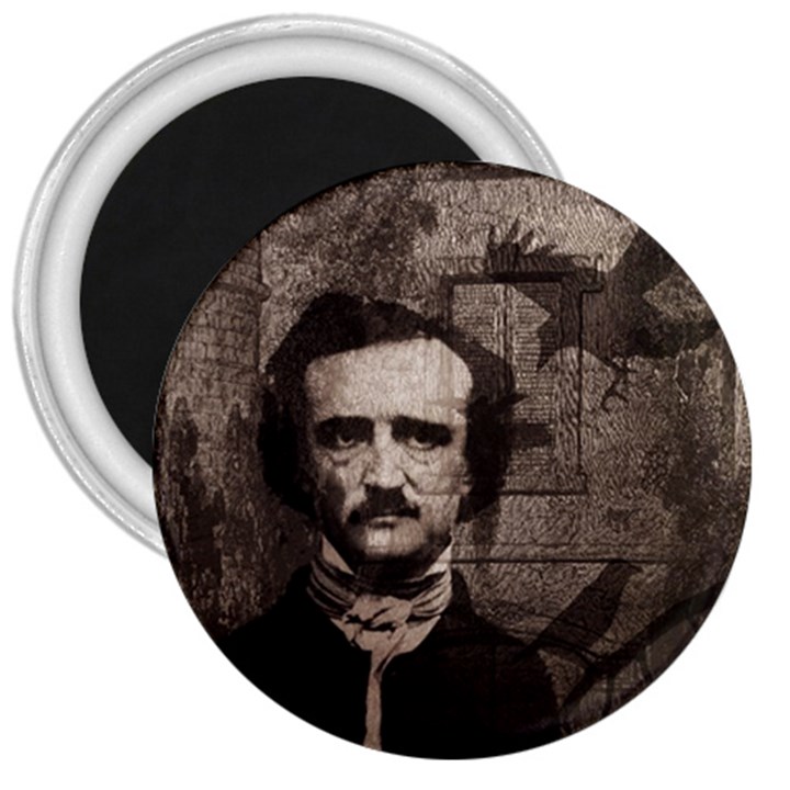 Edgar Allan Poe  3  Magnets