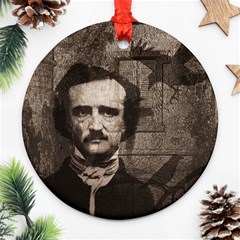 Edgar Allan Poe  Ornament (round) by Valentinaart