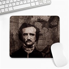 Edgar Allan Poe  Large Mousepads by Valentinaart