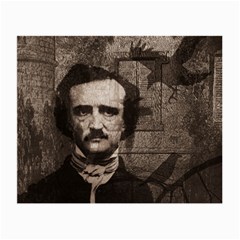 Edgar Allan Poe  Small Glasses Cloth by Valentinaart