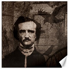 Edgar Allan Poe  Canvas 20  X 20   by Valentinaart