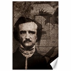 Edgar Allan Poe  Canvas 24  X 36  by Valentinaart