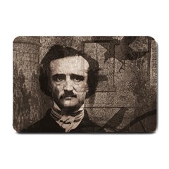 Edgar Allan Poe  Small Doormat  by Valentinaart