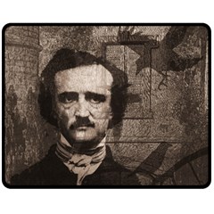 Edgar Allan Poe  Fleece Blanket (medium) 