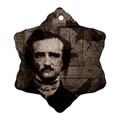 Edgar Allan Poe  Ornament (snowflake) by Valentinaart