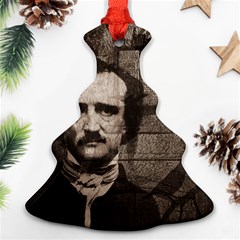 Edgar Allan Poe  Christmas Tree Ornament (two Sides) by Valentinaart