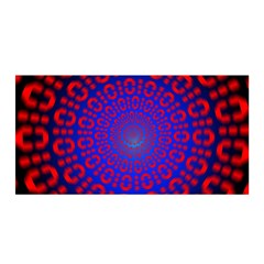 Binary Code Optical Illusion Rotation Satin Wrap by Simbadda