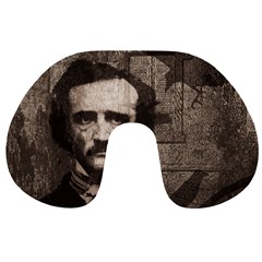 Edgar Allan Poe  Travel Neck Pillows by Valentinaart