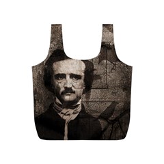 Edgar Allan Poe  Full Print Recycle Bags (s)  by Valentinaart