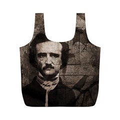 Edgar Allan Poe  Full Print Recycle Bags (m)  by Valentinaart