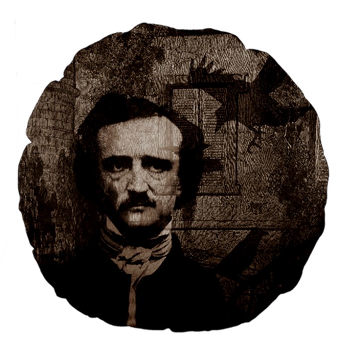 Edgar Allan Poe  Large 18  Premium Flano Round Cushions