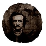 Edgar Allan Poe  Large 18  Premium Flano Round Cushions Back