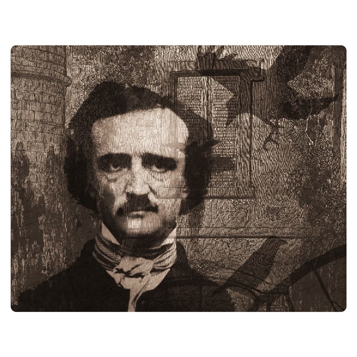 Edgar Allan Poe  Double Sided Flano Blanket (Medium) 