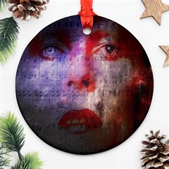 David Bowie  Ornament (round) by Valentinaart