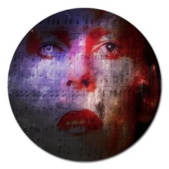 David Bowie  Magnet 5  (round) by Valentinaart