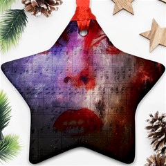 David Bowie  Star Ornament (two Sides) by Valentinaart