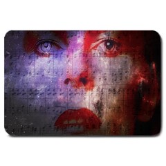 David Bowie  Large Doormat  by Valentinaart