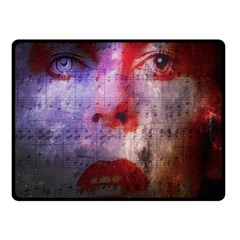 David Bowie  Fleece Blanket (small) by Valentinaart