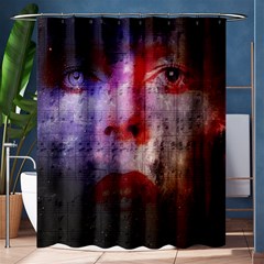 David Bowie  Shower Curtain 60  X 72  (medium)  by Valentinaart