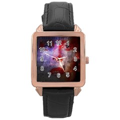 David Bowie  Rose Gold Leather Watch 