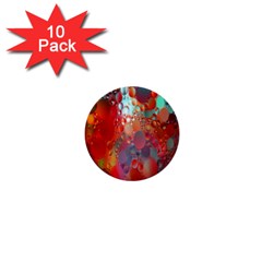 Texture Spots Circles 1  Mini Buttons (10 Pack) 