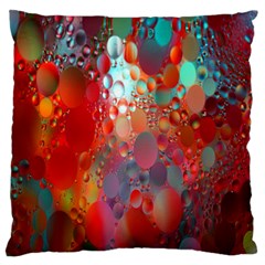 Texture Spots Circles Large Flano Cushion Case (two Sides)