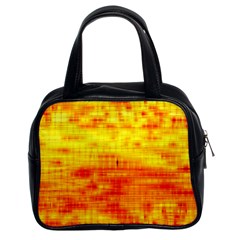 Bright Background Orange Yellow Classic Handbags (2 Sides)