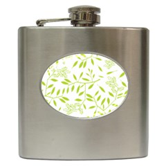 Leaves Pattern Seamless Hip Flask (6 Oz) by Simbadda