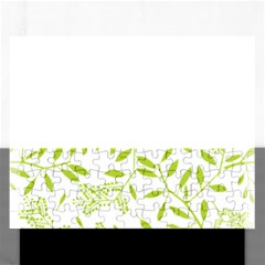 Leaves Pattern Seamless Rectangular Jigsaw Puzzl