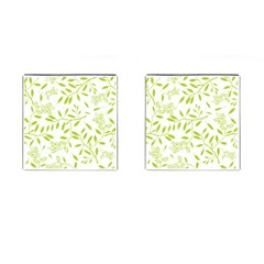 Leaves Pattern Seamless Cufflinks (square)