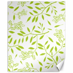 Leaves Pattern Seamless Canvas 11  X 14  